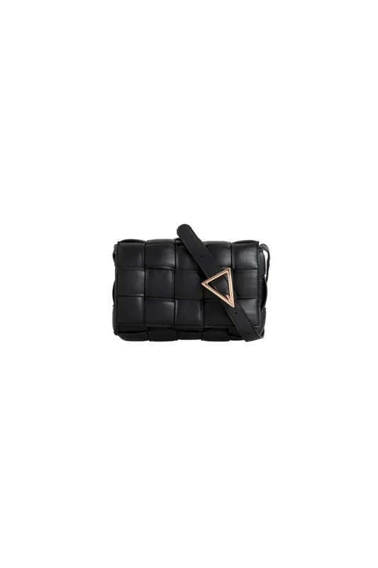 Svnx Women's Woven Crossbody Bag in Black Black One Size female