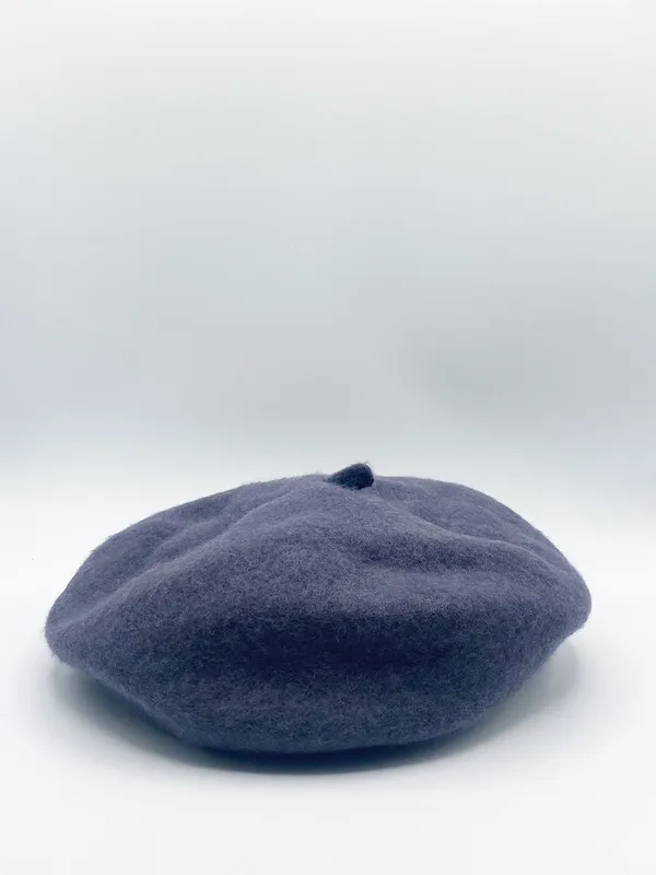 Svnx Womens Plain Felt Beret - Grey - One Size