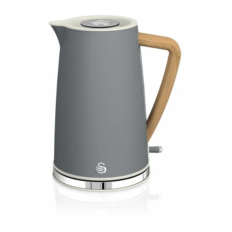 Swan 1.7L Nordic Style Cordless Kettle in Grey Grey