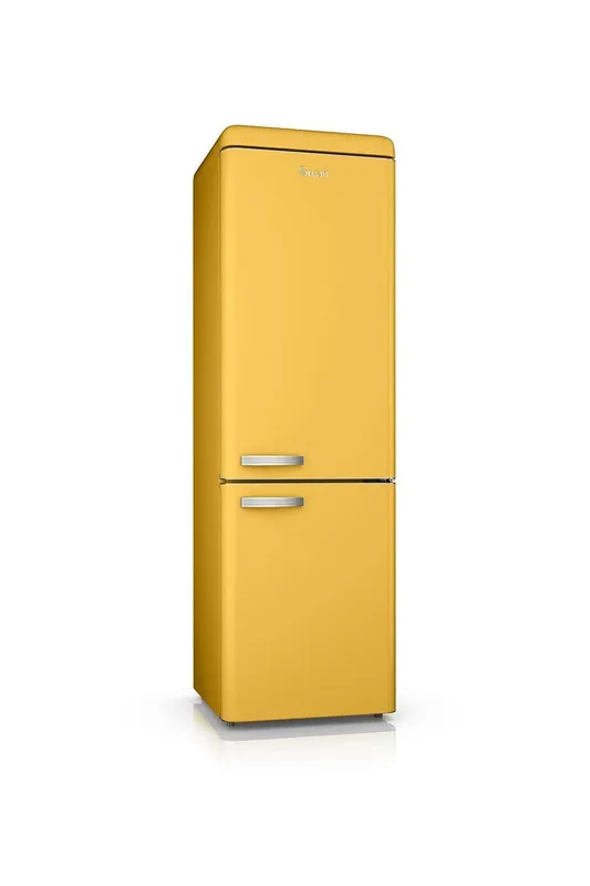 Swan Frost Free Fridge Freezer in Yellow - Yellow