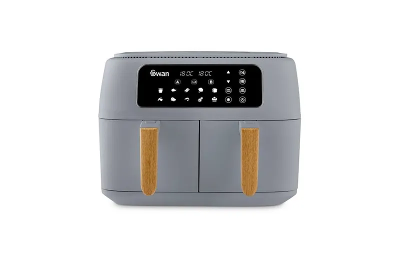 Swan Nordic Dual 8L 13in1 Air Fryer in Grey Size: A - Grey
