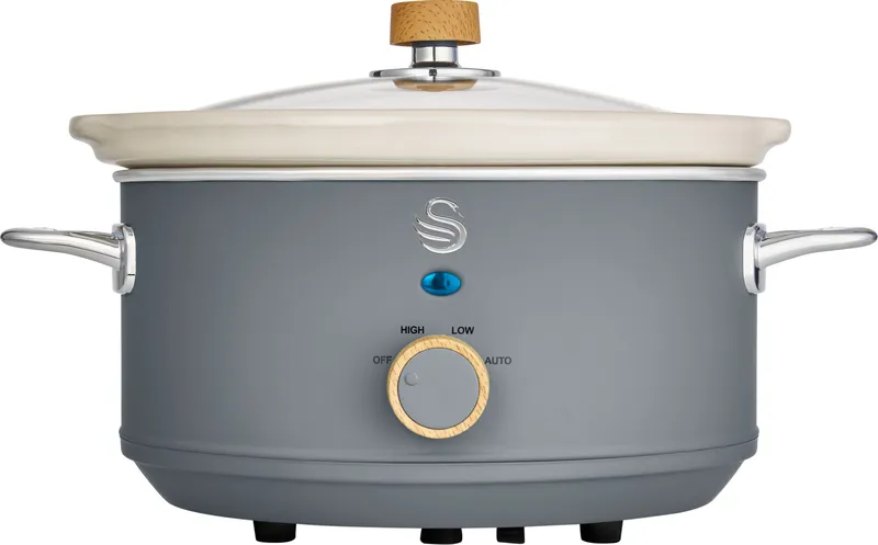 Swan Nordic SF17021GRYN 3.5 Litre Slow Cooker - Slate Grey, Grey