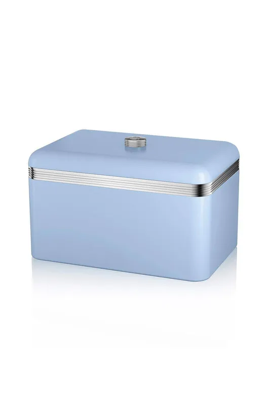 Swan Retro Bread Bin in Blue Blue