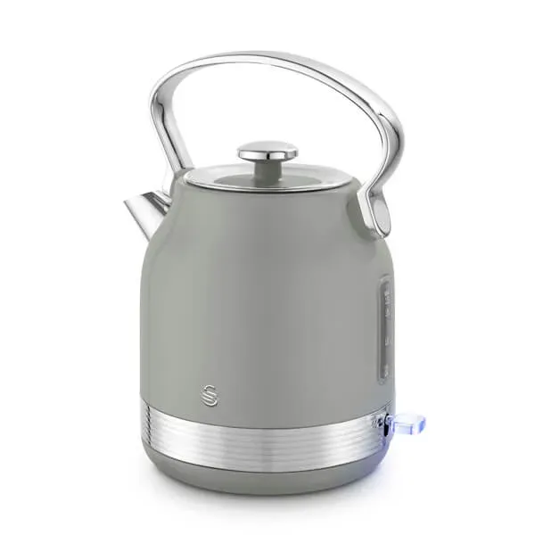 Swan Retro Revive Grey Traditional Kettle