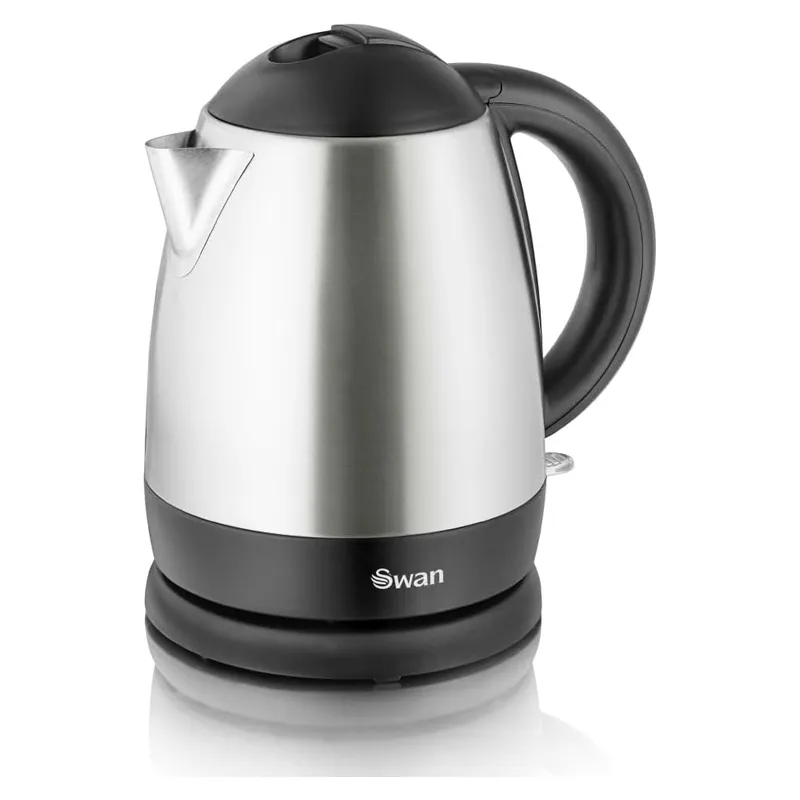 Swan 1 Litre S/S Cordless Kettle in Silver Silver