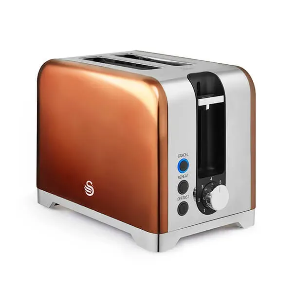 Swan Solace Copper 2 Slice Toaster
