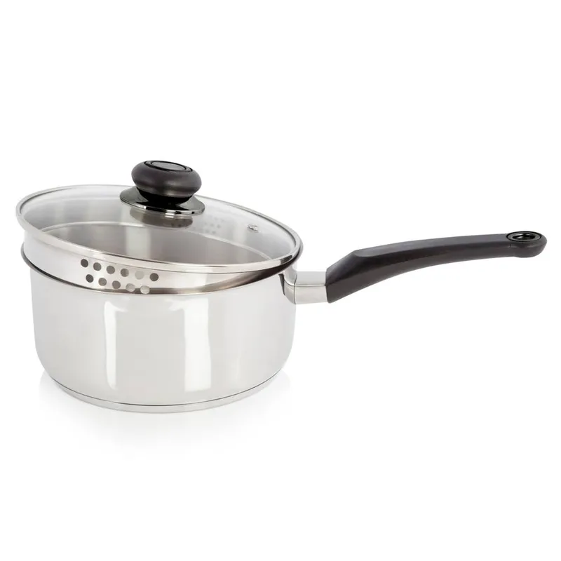 Swan Townhouse 20cm Saucepan in Metallic Silver Size: A - Metallic Silver