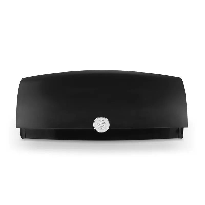 Swan Townhouse Bread Bin in Black Size: A - Black