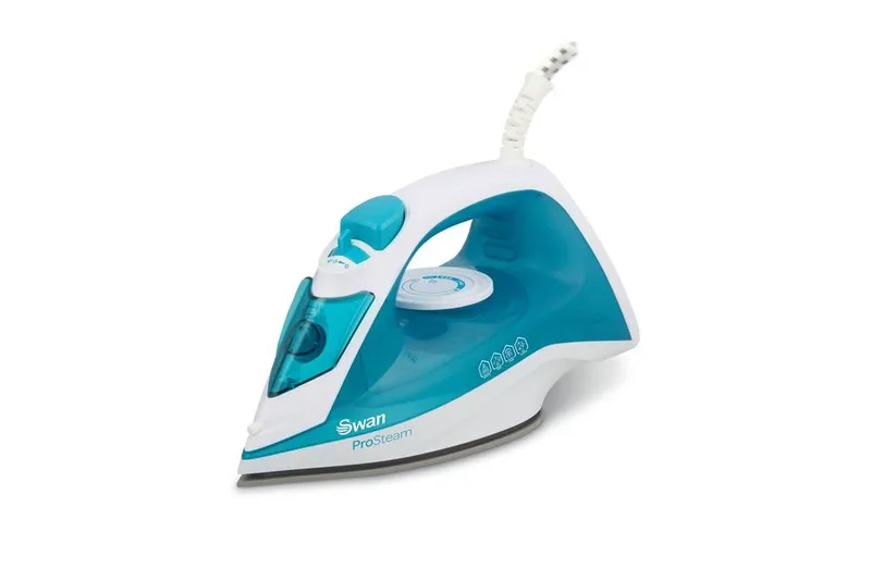 Swan Unisex 2200W Steam Iron White & in Aqua Size: A Aqua A female