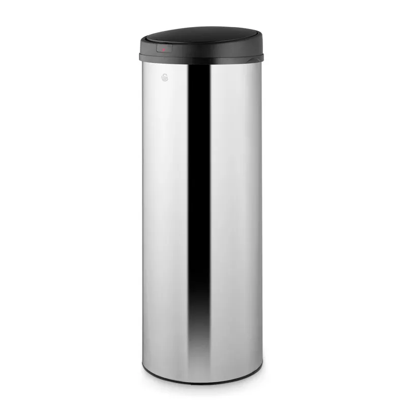 Swan 50L Round Sensor Bin w/Black in Black Size: A - Black