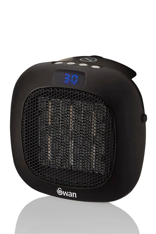 Swan Plug in Wall Heater in Black Black