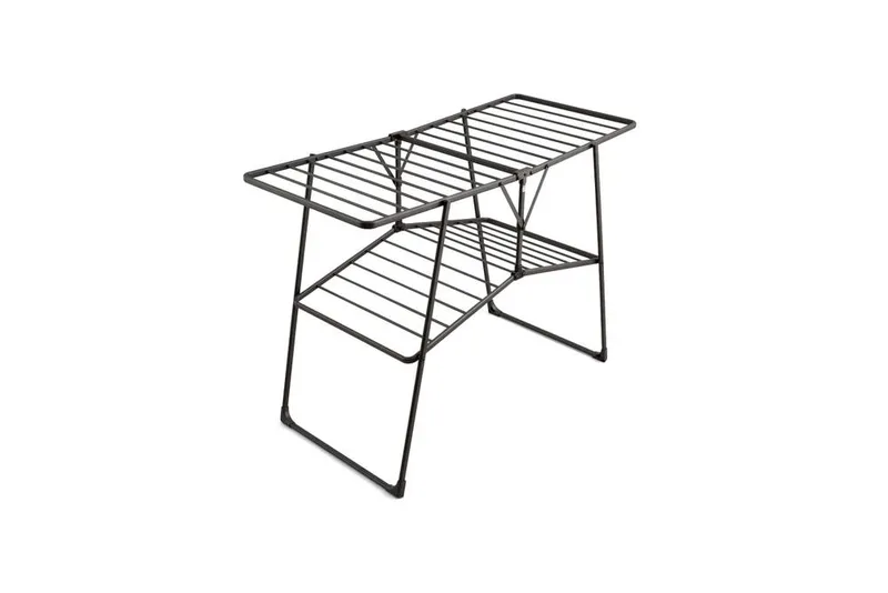 Swan Stealth Easy-Close Airer in Black Size: A - Black