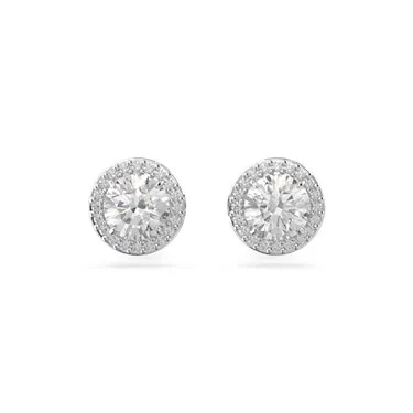 Swarovski Constella Silver Halo Earrings