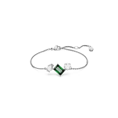 Swarovski Mesmara Mixed Cuts Green Bracelet - Adjustable