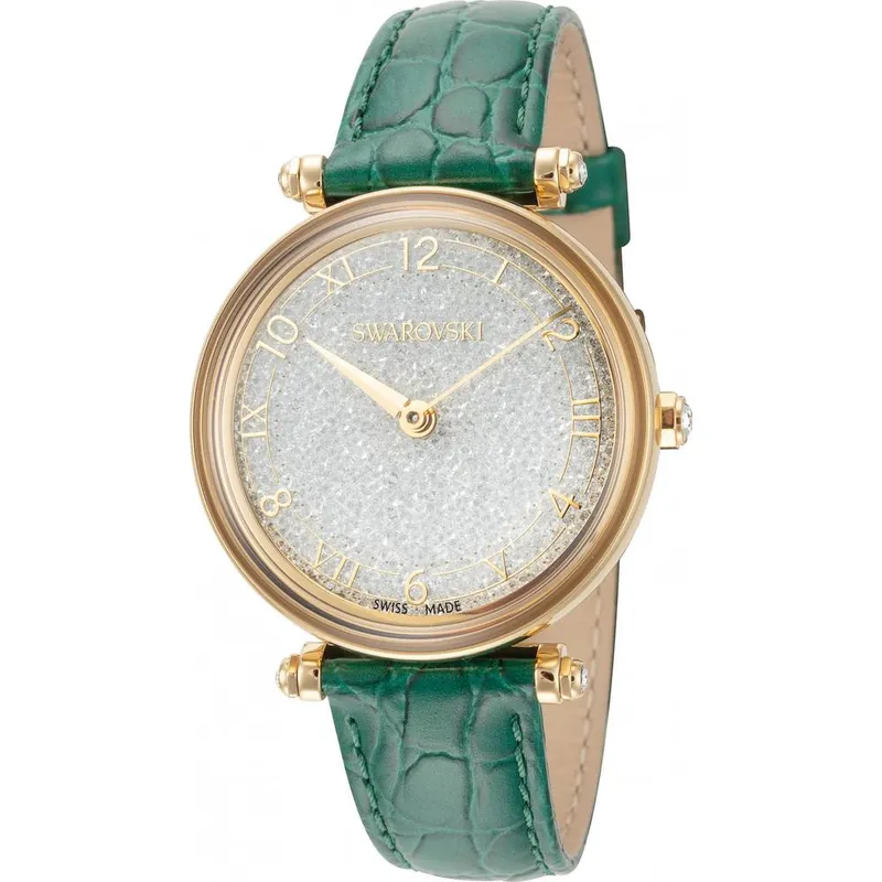 Swarovski Women's 5656893 Crystalline 35mm Quartz Watch in Green Green female