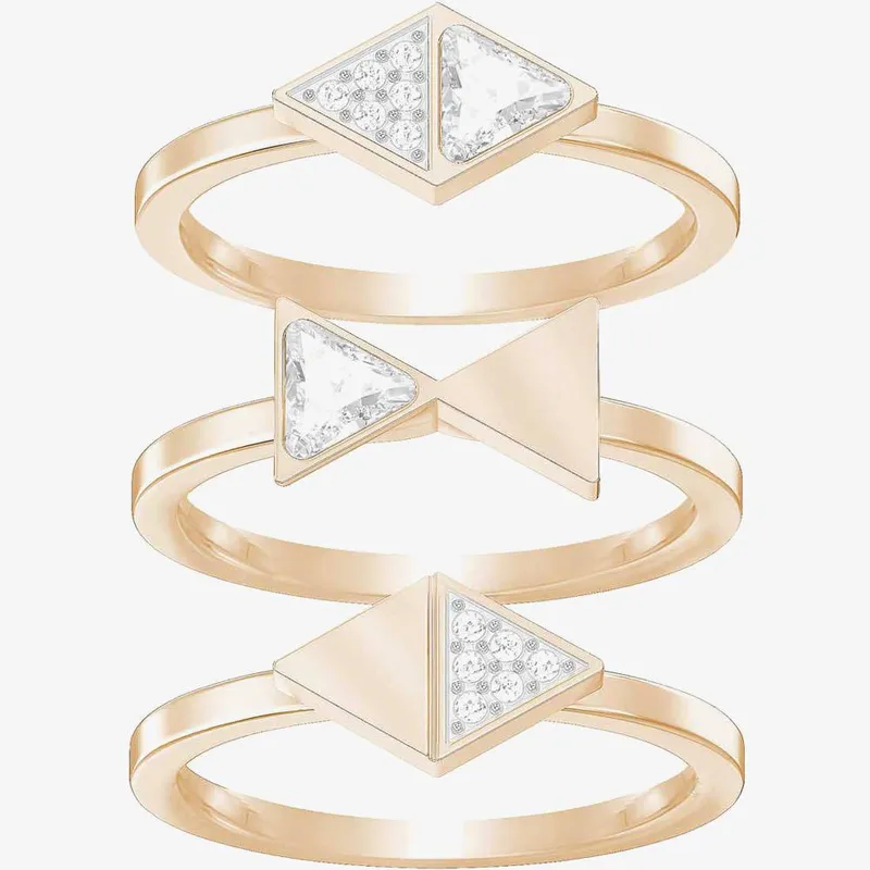 Swarovski Women's Heroism Rose Gold Tone Ring 5366568 Size: 52 (L 1/2) Rose Gold 52 (L 1/2) female