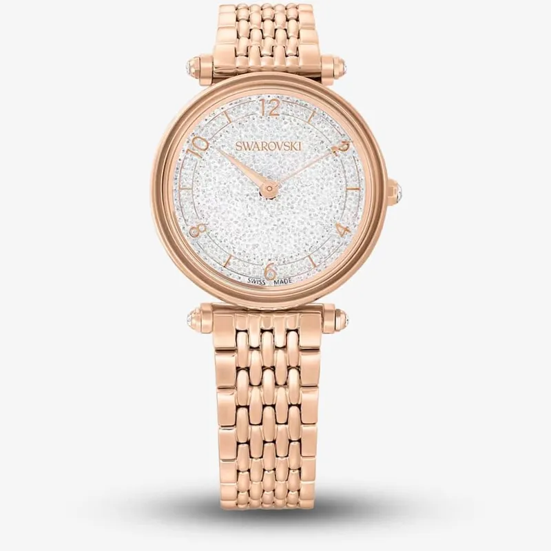 Swarovski Women's Crystalline Rose Gold Watch 5656911 in White - White - Size: One Size