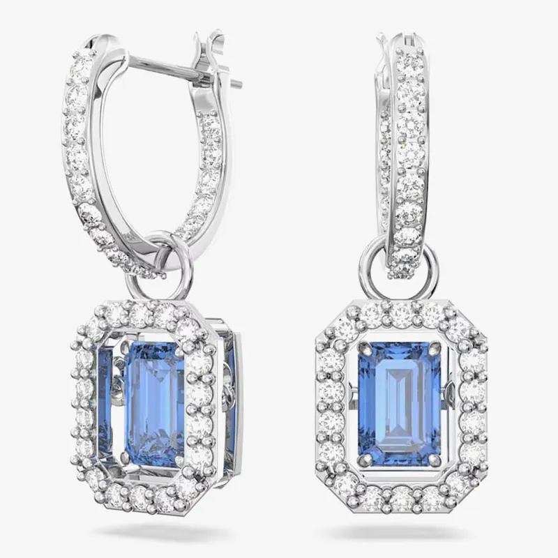 Swarovski Women's Millenia Pendant Hoop Earrings 5619500 in Silver - Silver