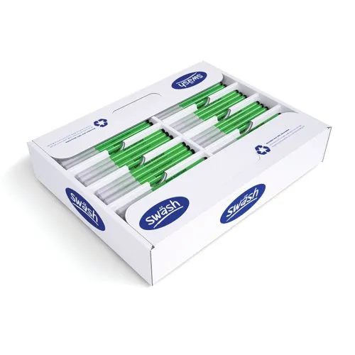 Swash Komfigrip Handwriting Pen Black (300 Pack)