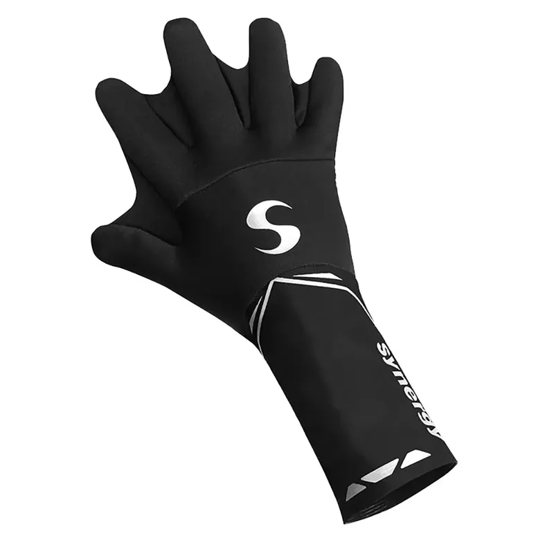 Synergy Swim Swimming Gloves Black S unisex