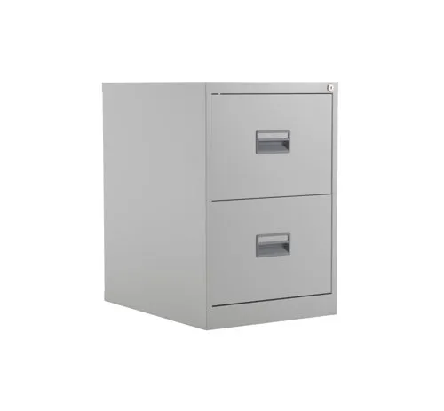 Legato Steel 2 Drawer Filing Cabinet - Grey Ref TCS2FC-GR