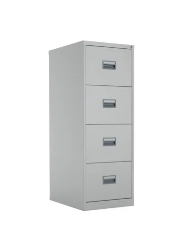 Legato Steel 4 Drawer Filing Cabinet - Grey Ref TCS4FC-GR