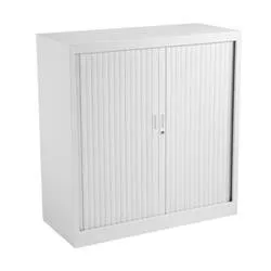 Talos Steel Open Tambour 1050 - White - TCSOT1050WH