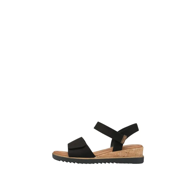Women's wedge sandals Tamaris Vegan Noir 40