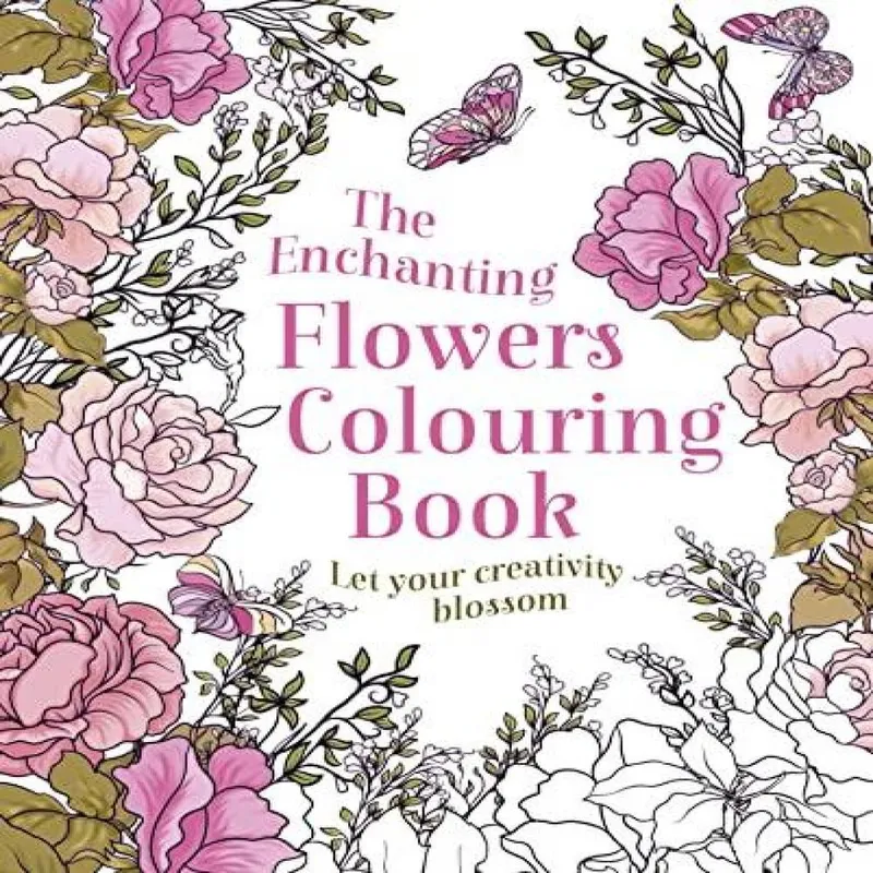 Tansy Willow Enchanting Flowers Colouring Book Paperback Multicolor