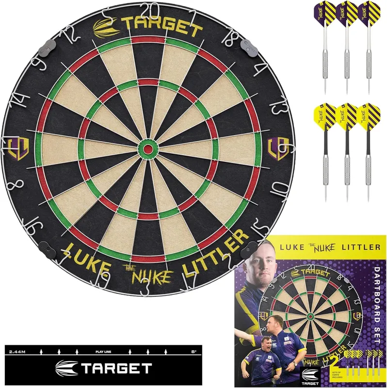 Target Darts Luke Littler Dartboard Set in Purple Purple