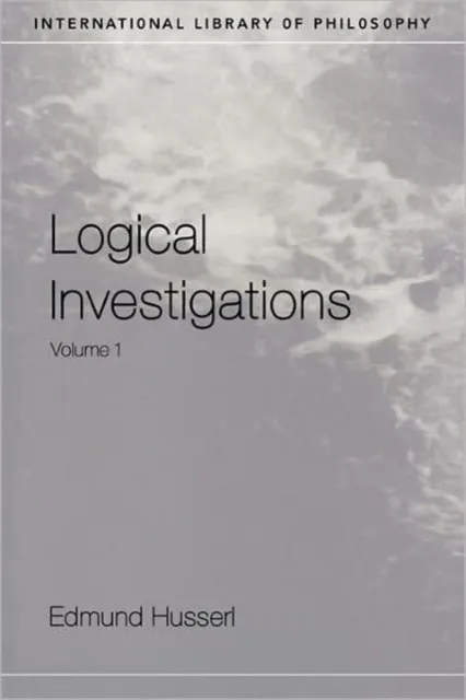 Taylor & Francis Ltd Logical Investigations Volume 1