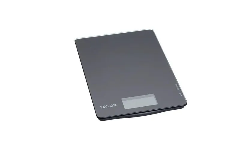 Taylor Black Glass Digital Dual 5Kg Kitchen Scale Black