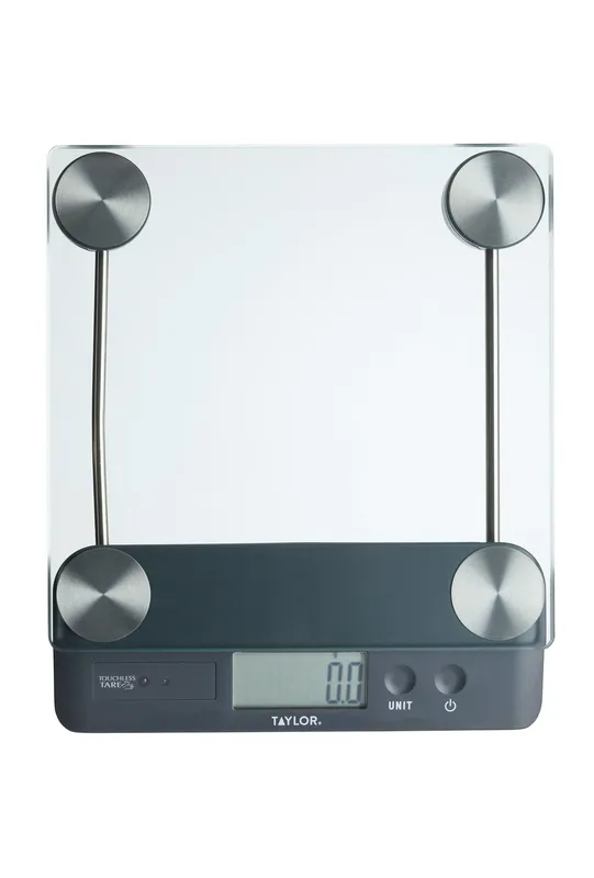 Taylor Touchless Tare Digital Dual 14.4Kg Kitchen Scale in Clear Clear