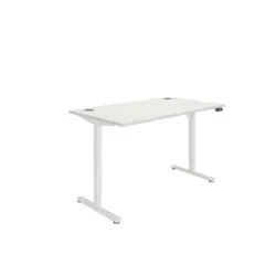 TC Group Office Single Motor Sit Stand Desk 1400X800 White/White