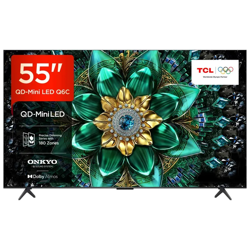 Tcl 55Q6C UK 55 4K Ultra HD Hdr Smart QD Mini LED TV Dolby Vision IQ D