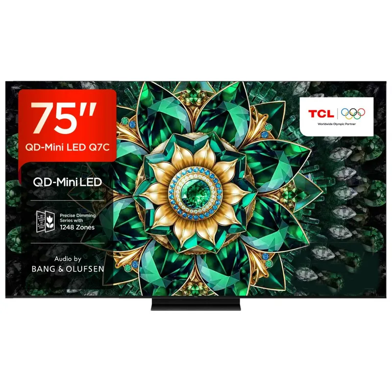 Tcl Q7C 75" 4K Ultra HD MiniLED Smart Google TV - 75Q7C-UK, Silver