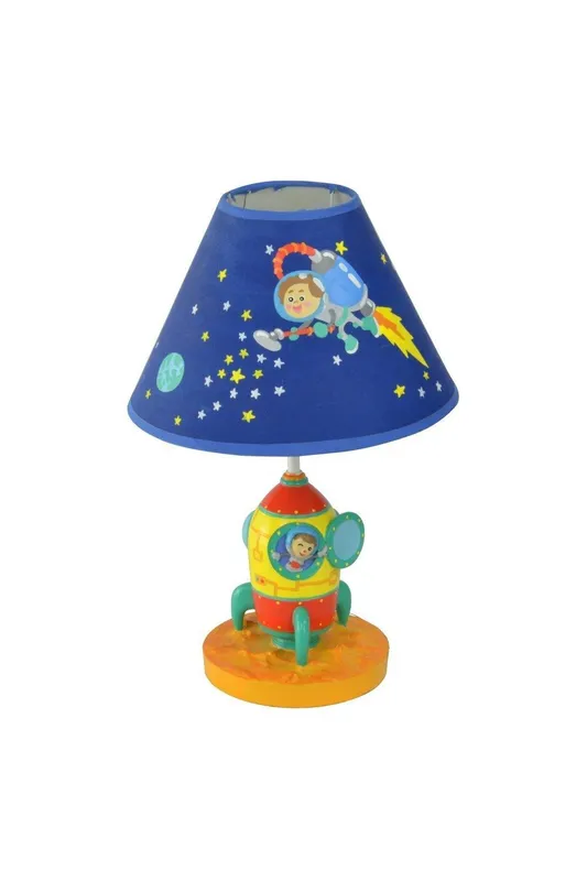 Teamson Kids Fantasy Fields Outer Space Bedside Led Night Light Table Lamp in Blue Blue