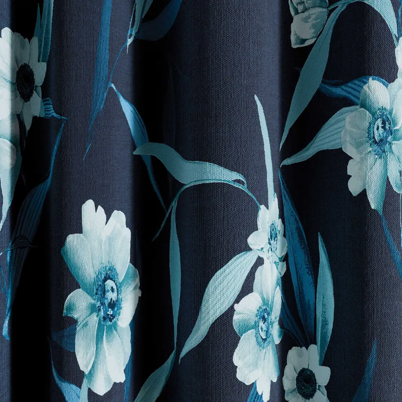 Ted Baker Cabana Lined Curtains 90" x 72", Navy