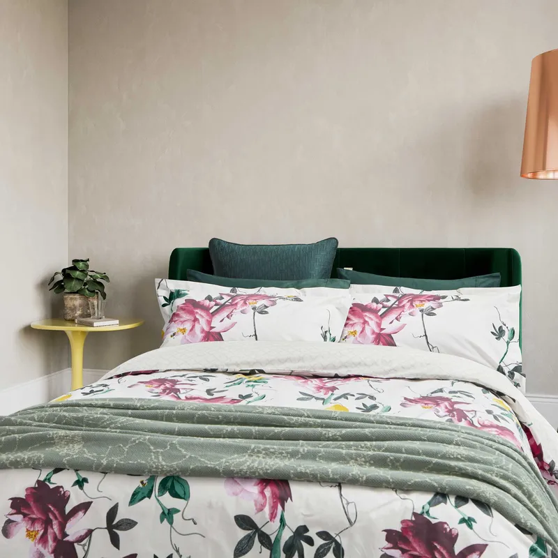 Ted Baker Citrus Bloom Super Kingsize Duvet Cover Set, Linen