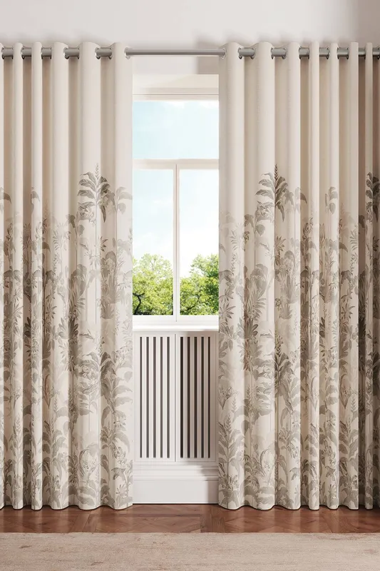 Ted Baker Rhapsody Lined Curtains 66" x 72", Linen
