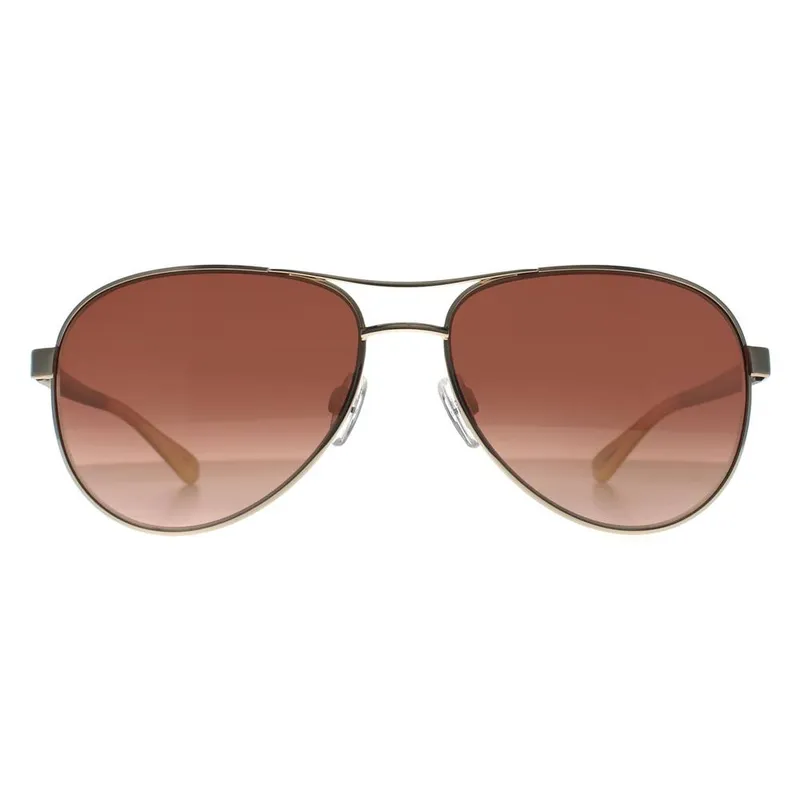 Ted Baker Unisex Aviator Black Brown Gradient TB1271 Oliver Sunglasses in Bronze - Bronze