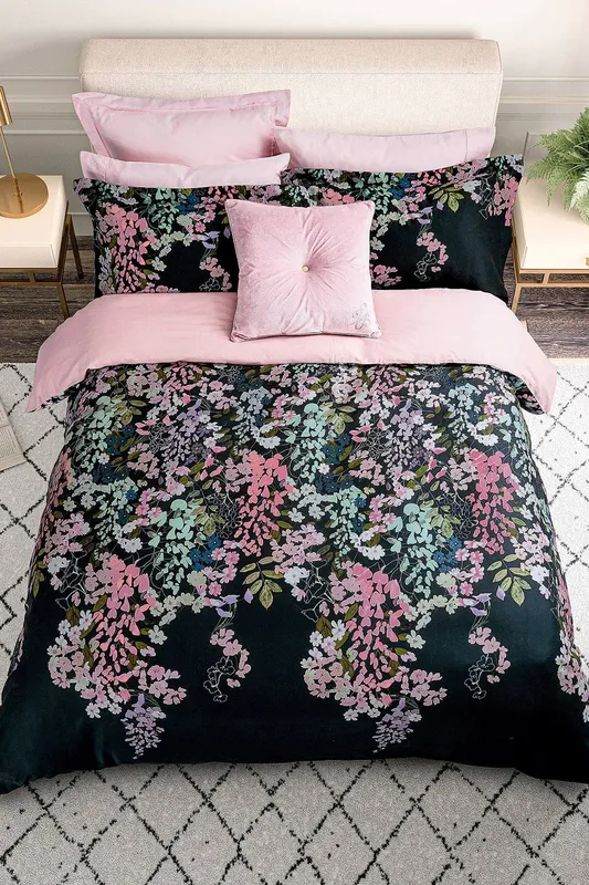 Ted Baker Wisteria Super Kingsize Duvet Cover Set, Navy