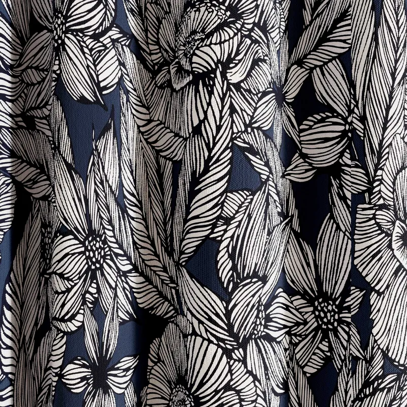 Ted Baker Vietnm Lined Curtains 66" x 90", Navy