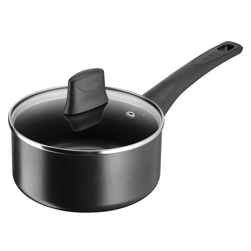 Tefal Unisex Titanium Force 18cm Saucepan in Black Black female