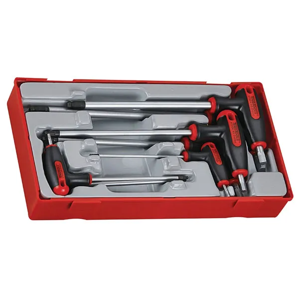 Teng Tools - Teng TTHEX7 TTHEX7 Metric Hex T-Handle Driver Set, 7 Piece TENTTHEX7