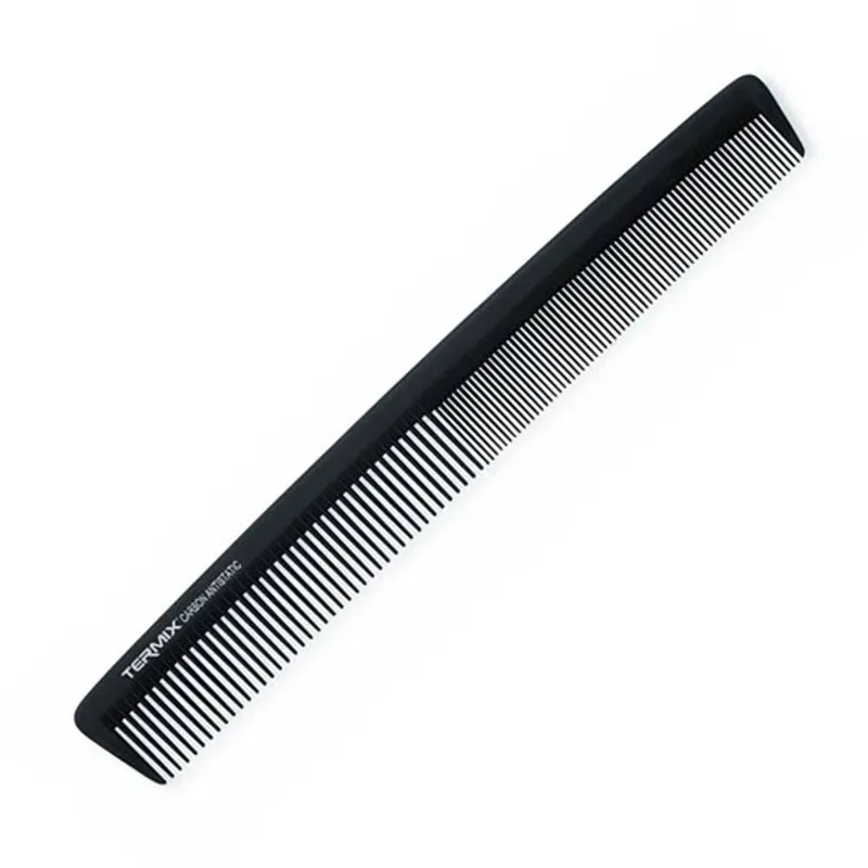 Termix Unisex Carbon Long Anti-Static Cutting Comb - 819 21.5cm in Black Black One Size female
