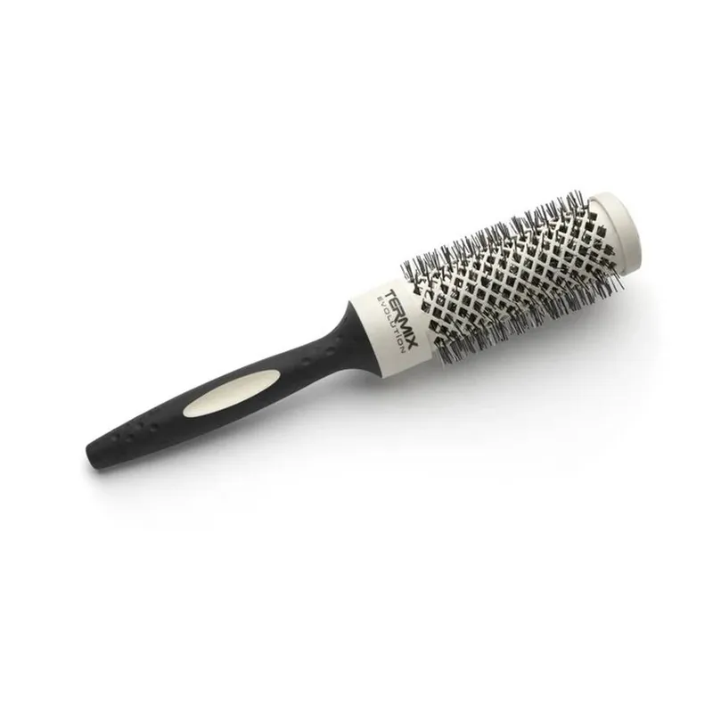 Termix Evolution Ergonomic Styling Hair Brush - Soft 32mm in Black Black