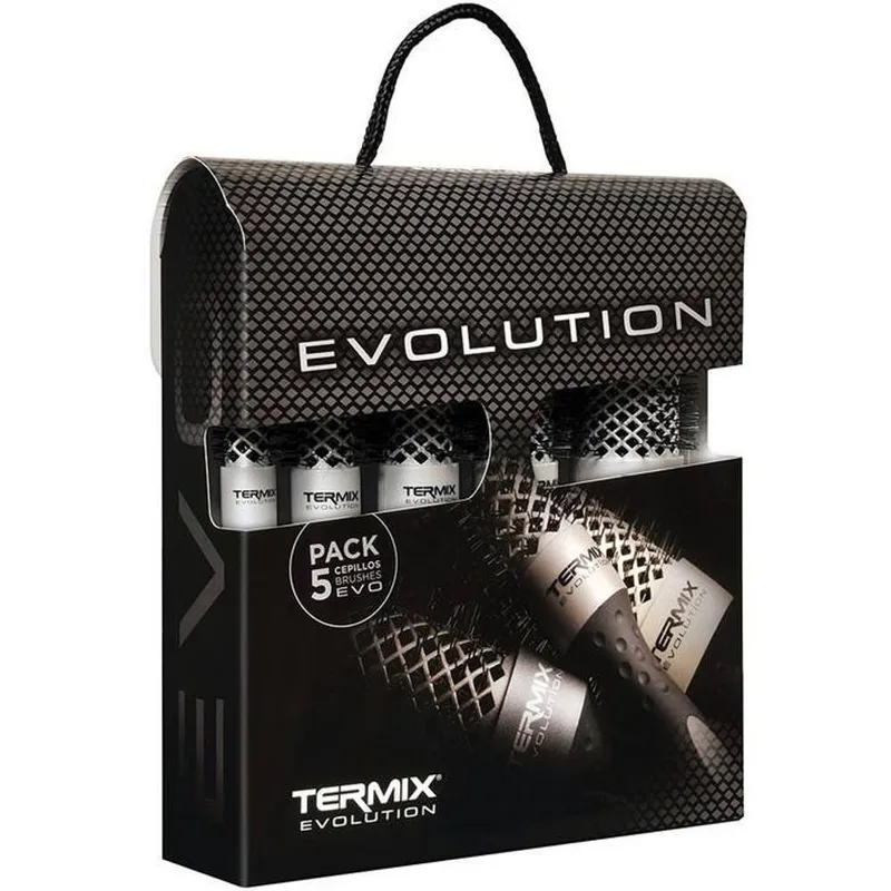 Termix Unisex Evolution Styling Brush Set - Large Basic in Black Black female
