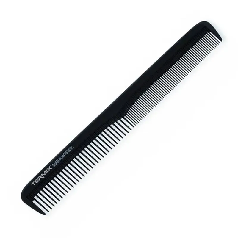 Termix Unisex Carbon Small Anti-Static Cutting Comb - 823 18cm in Black Black One Size female