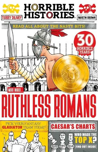 Terry Deary Ruthless Romans (newspaper edition)